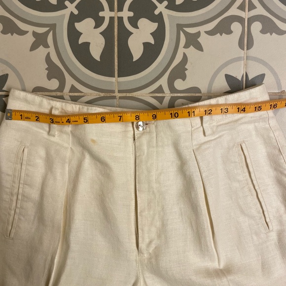 Vintage Ivory Linen Trouser - Picture 3 of 8